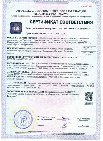 Сертификат соответствия 2